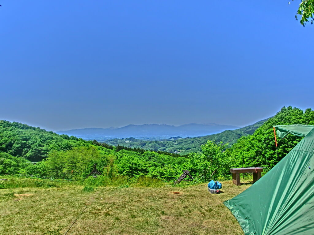 日山キャンプ場からの絶景